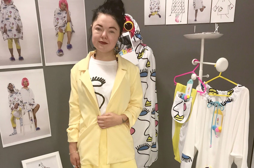 Jade Carter with her collection of accessible fashion