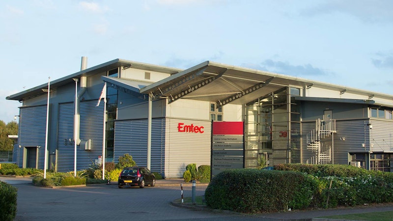 Front of the Emtec Colleges Limited Phase 1 buidling